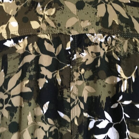 Triple Five Soul NYC Soft Button Down Floral Camo Military Dress - Picture 6 of 16